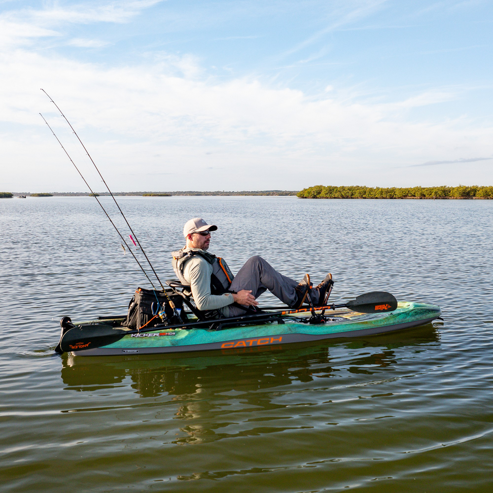 Kayak à pédales de pêche Catch Kicker 110 HDII