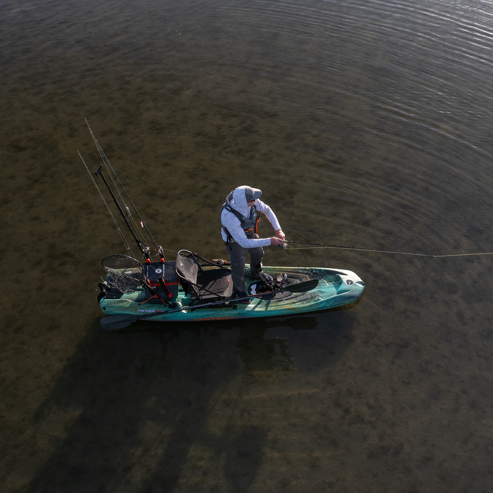 Kayak à pédales de pêche Catch Kicker 110 HDII