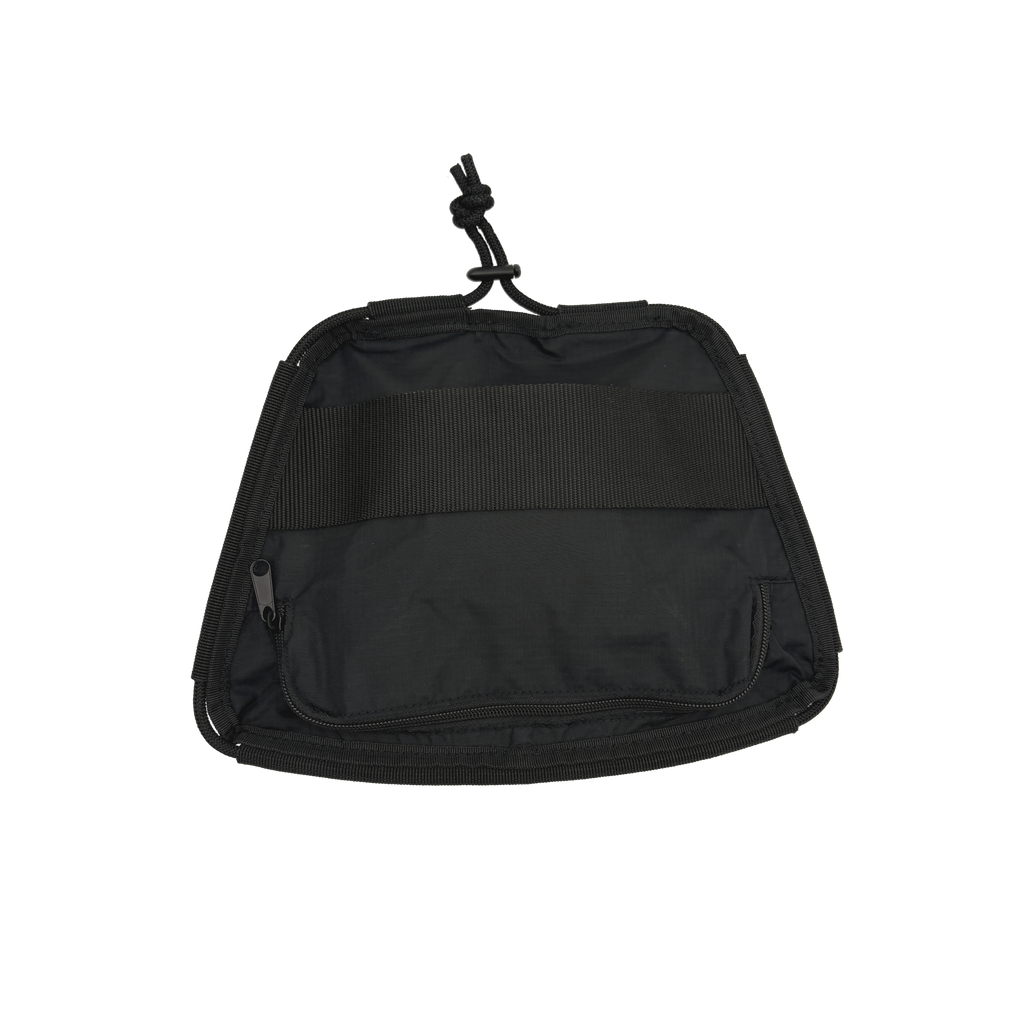 Sac avant Ripstop noir avec cordage élastique noir