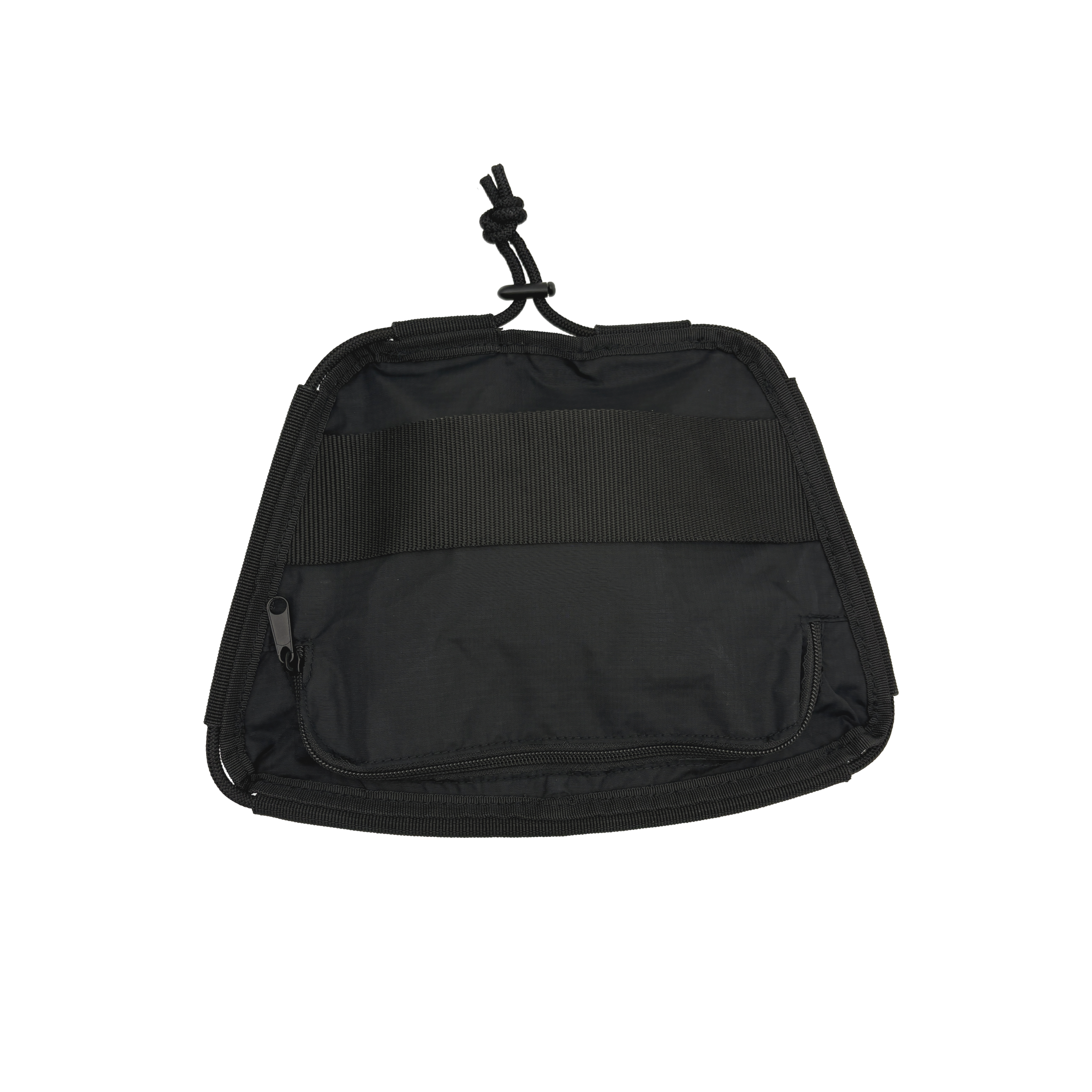 Sac avant Ripstop noir avec cordage élastique noir
