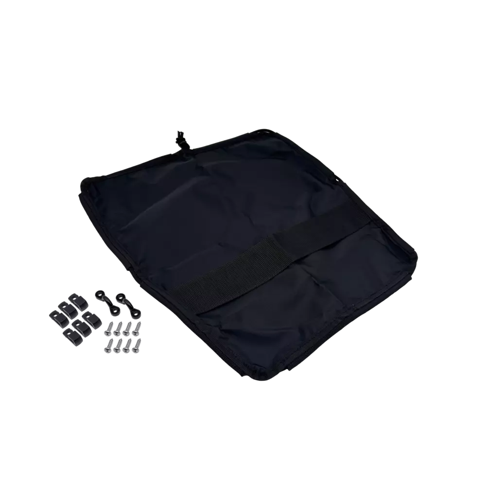Couvre rangement arrière Ripstop noir avec cordage élastique noir