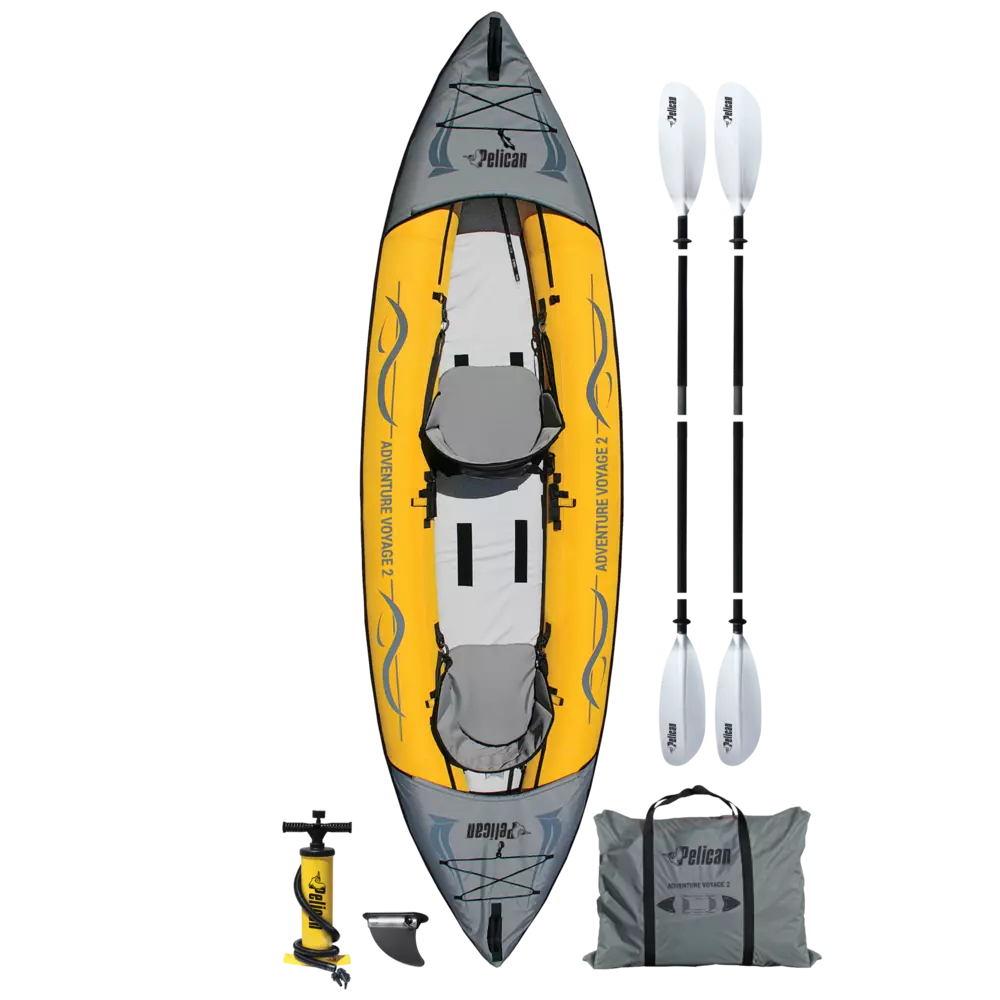Kayak gonflable Adventure Voyage 2 avec pompe