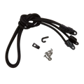Cordon élastique multi-usage noir de 38 po (96,5 cm)