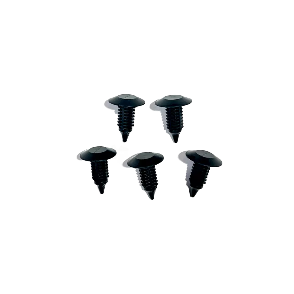 Rivets poussoirs en plastique, 7/8 po, paquet de 5