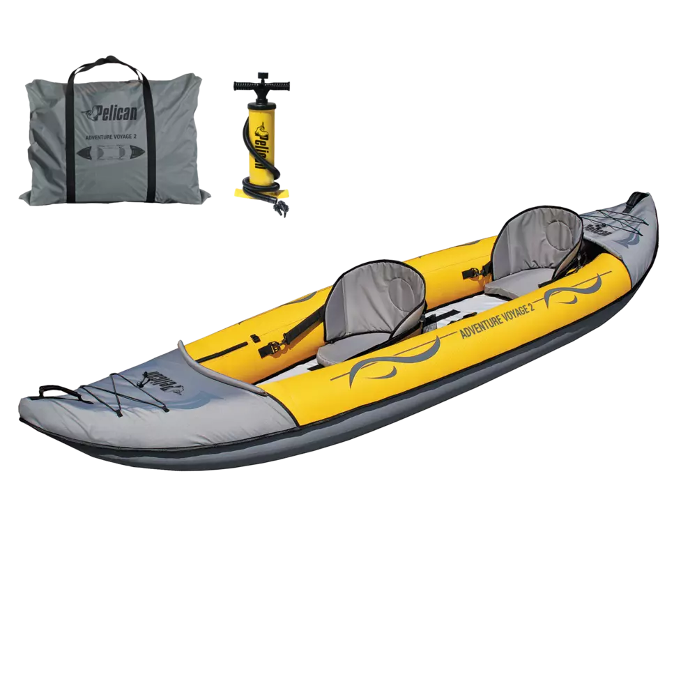 Kayak gonflable Adventure Voyage 2 avec pompe
