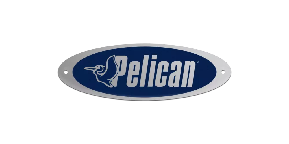 Plaque avec logo Pélican