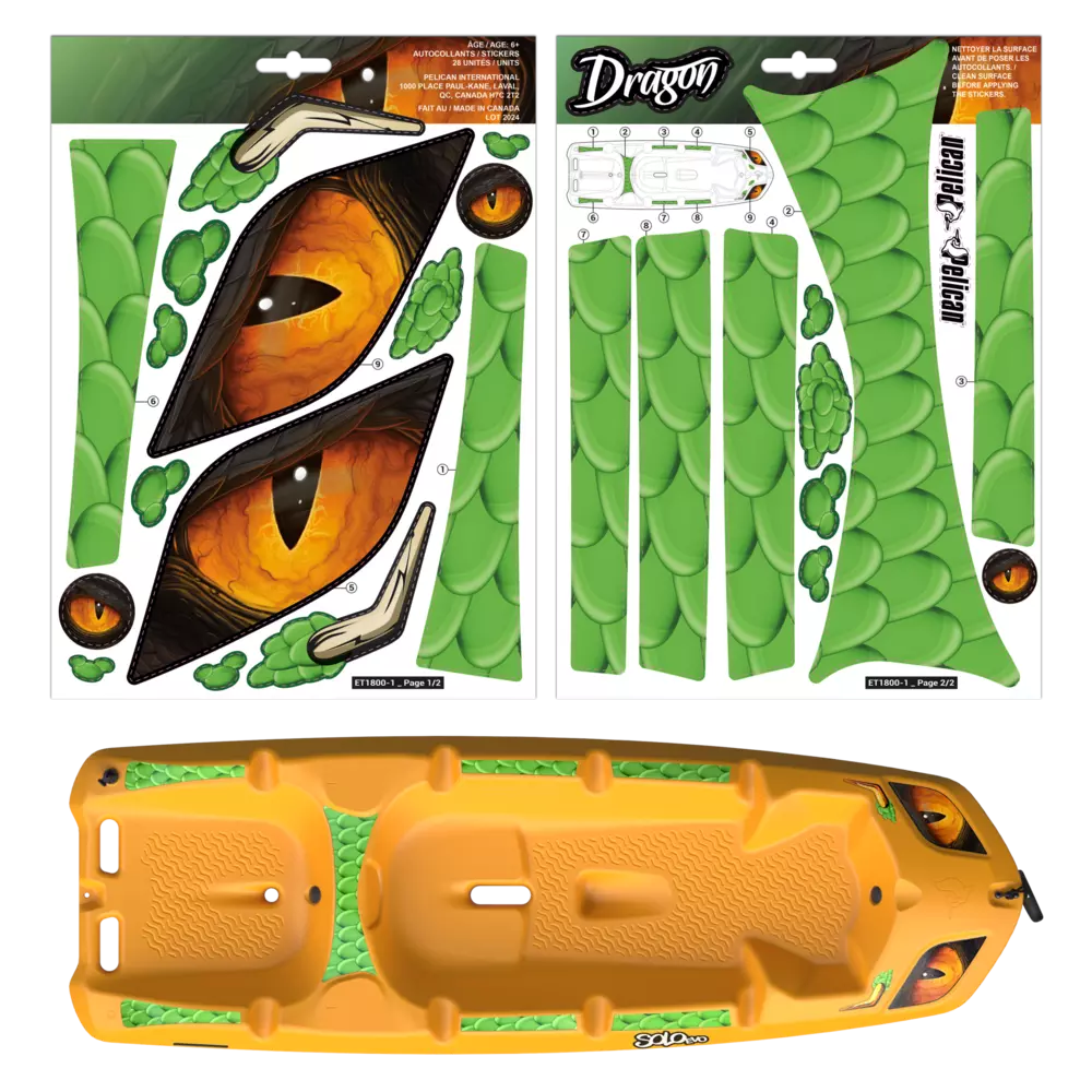 Decals for Solo Evo Kids Kayak