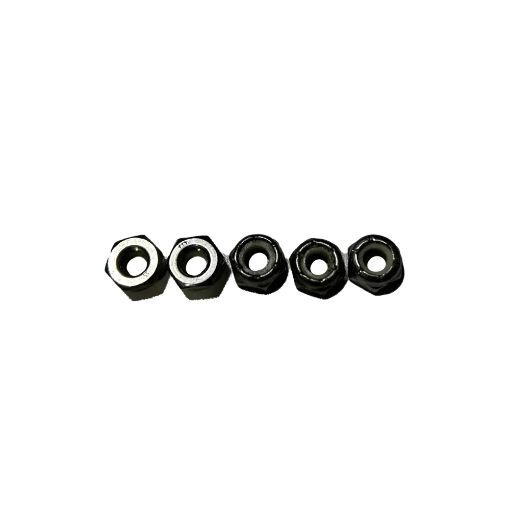 Thin Locking Nuts With Nylon Insert - 1/4-20 - 5 Pack