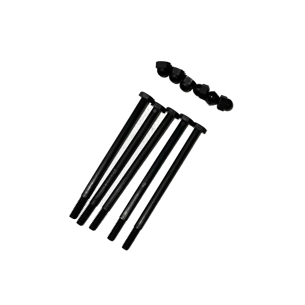 Écrous/boulons en nylon 1/4-20 x 4,5 po - Paquet de 5