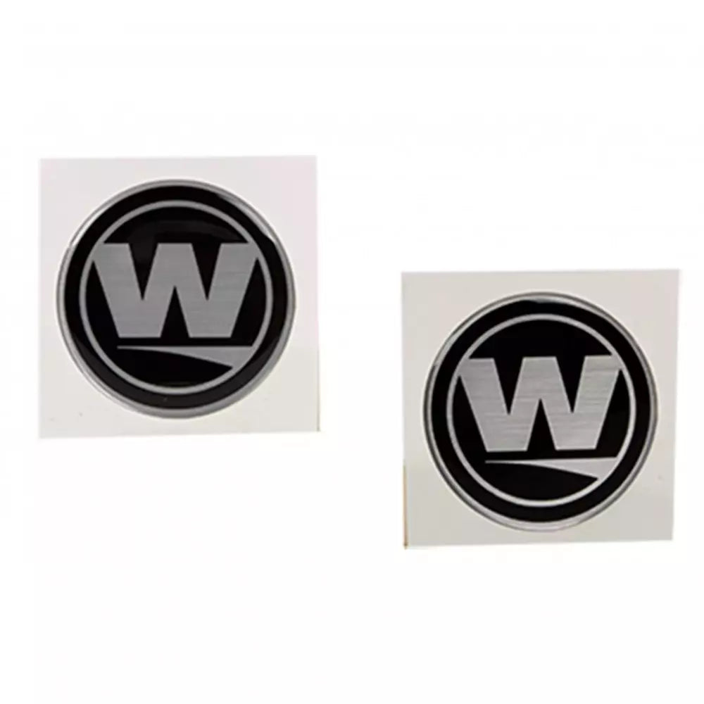 Wilderness Systems Lot de 2 autocollants chromés en forme de dôme