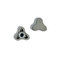 Bouton gris 1/4-20 - paquet de 2