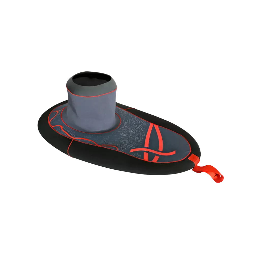 Jupe de pulvérisation en néoprène à inertie pour kayaks d'eau vive