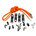Cordon élastique polyvalent de 34 po (86 cm) orange vif