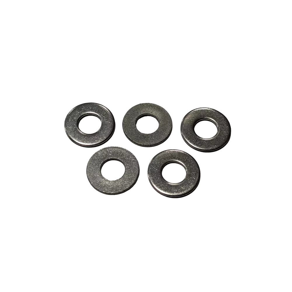 Rondelle plate en acier inoxydable 1/4 po. - Paquet de 5