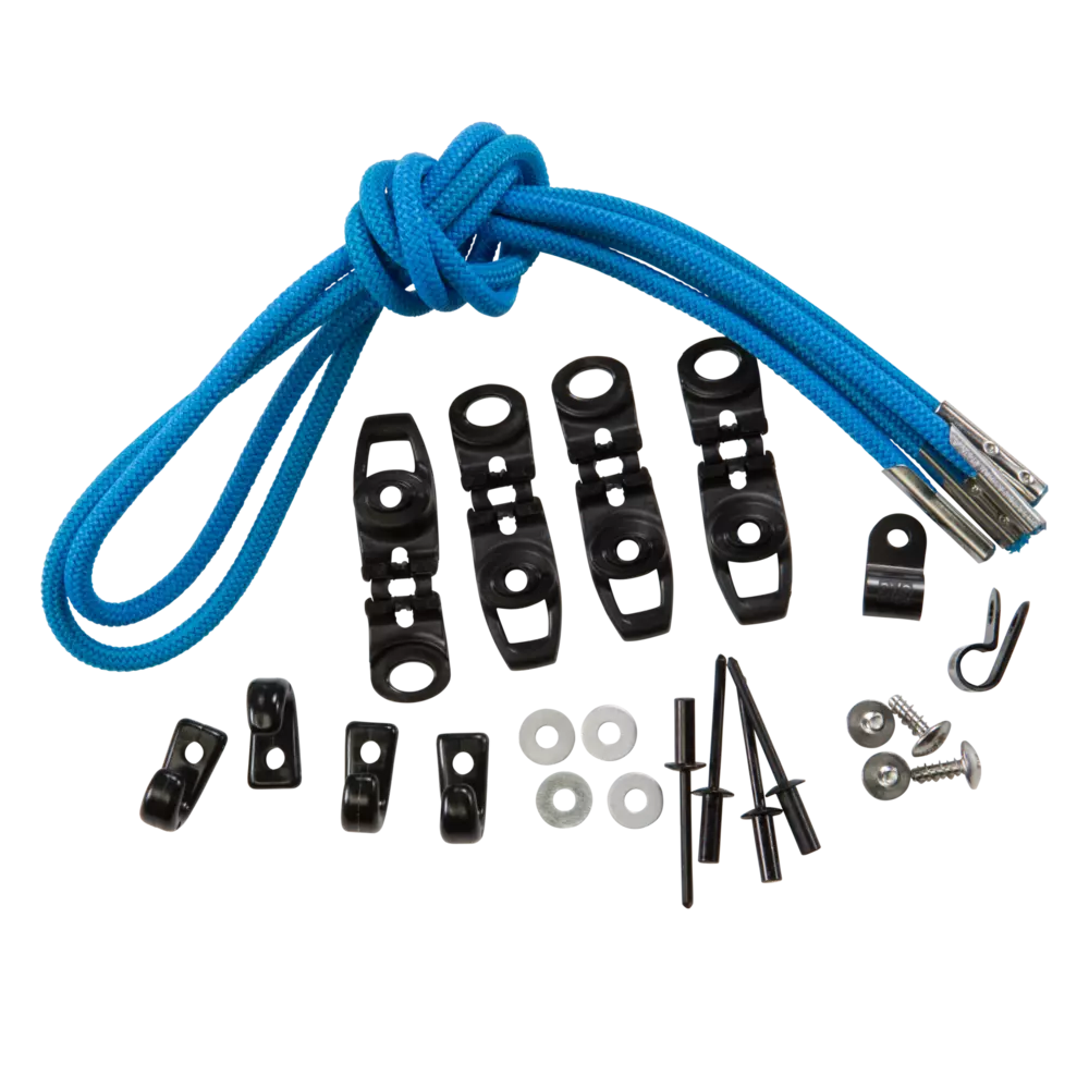 Cordon élastique multi-usage bleu électrique de 34 po (86 cm)