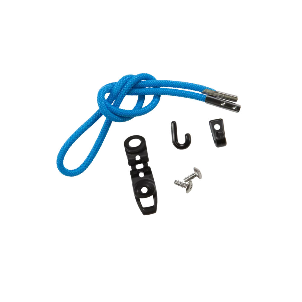Cordon élastique polyvalent de 25 po (63,5 cm) avec crochet, bleu électrique